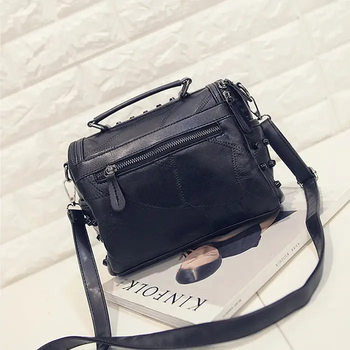 Sacs à main de luxe en cuir de mouton véritable pour femmes