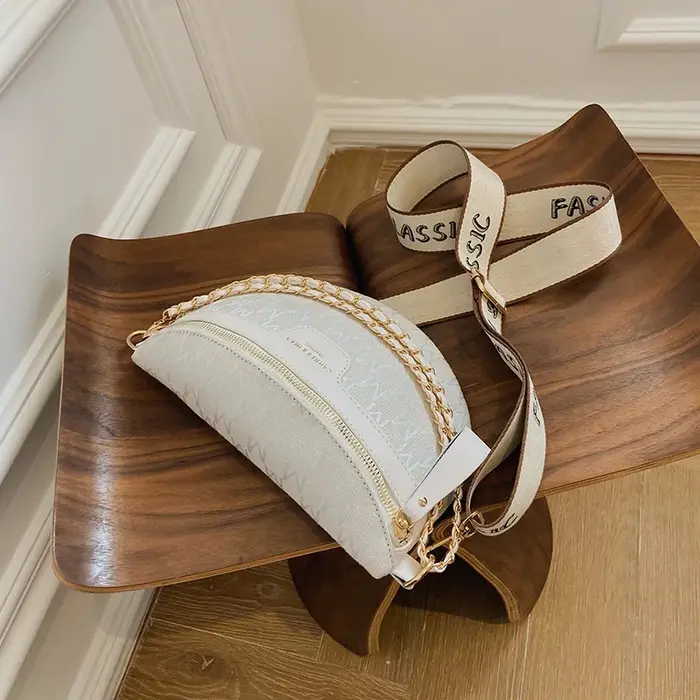 Sac banane à motif à carreaux imprimé pour femmes