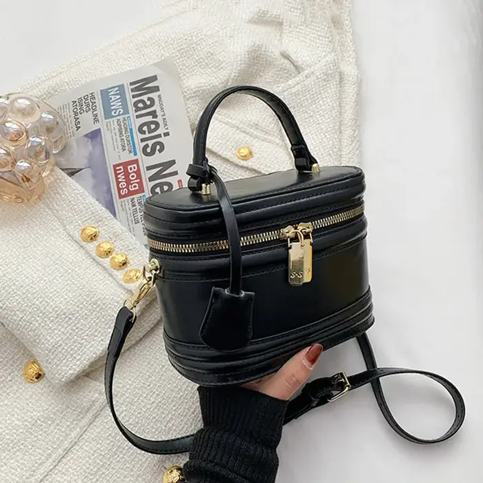 Sacs à bandoulière en forme de baril pour femmes, sac à main tendance de haute qualité, sac carré à 