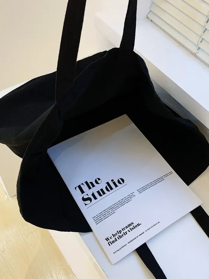 Sac fourre-tout en toile de couleur unie