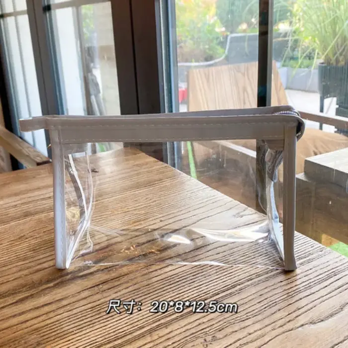 Trousse de beauté de rangement transparente