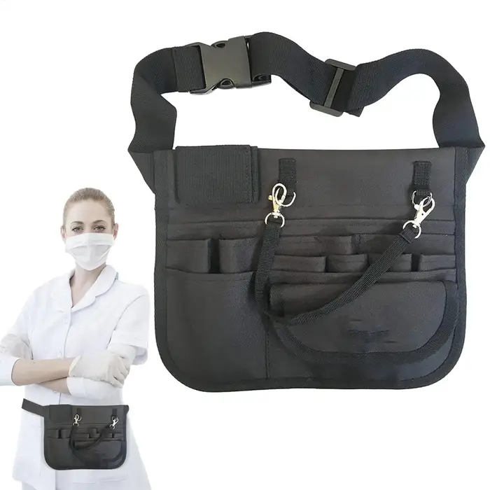 Sac banane infirmier multi-poches avec sangle ajustable – Organisateur de ceinture portable pour infirmières