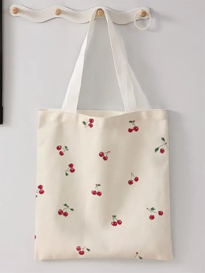 Sac à main décontracté imprimé motif cerise