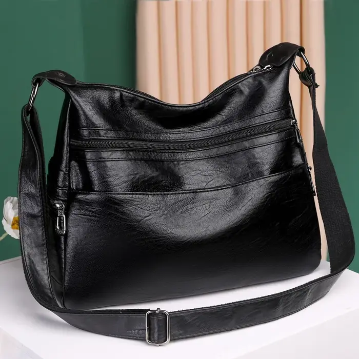 Sac messager en cuir PU pour femme