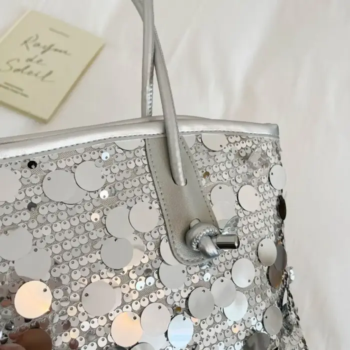 Sac fourre-tout décontracté brillant à sequins