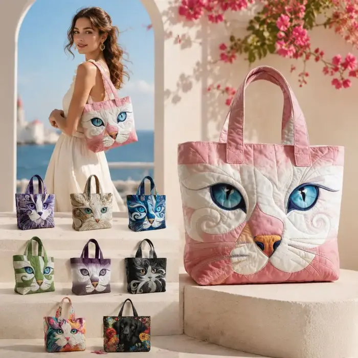 Sac fourre-tout matelassé vintage pour femme