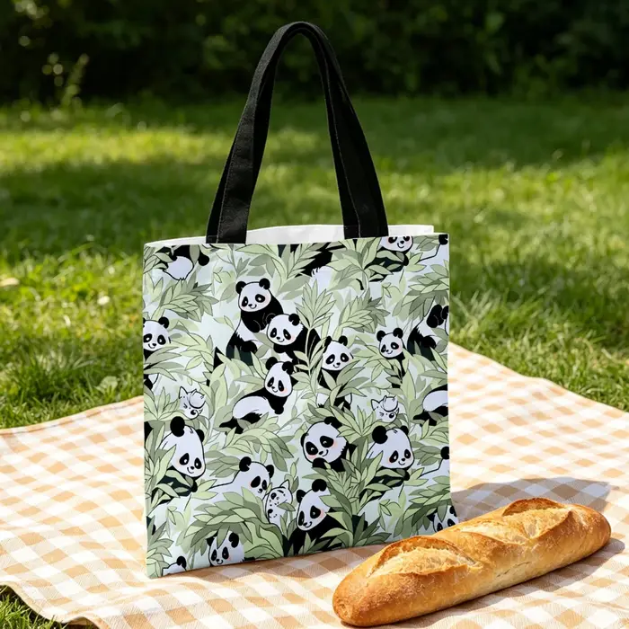Sac à main imprimé Panda