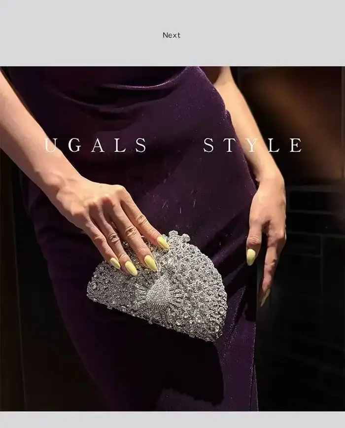 Sac à main de luxe en métal pour femmes, pochette de Banquet pour fête de mariage, strass en cristal