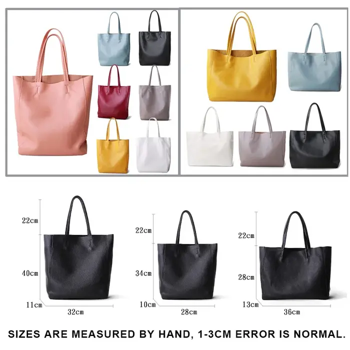 Sac à Main en Cuir group pour Femme, Fourre-Tout Décontracté, Simple, Sous les Bras, Grande Capacité