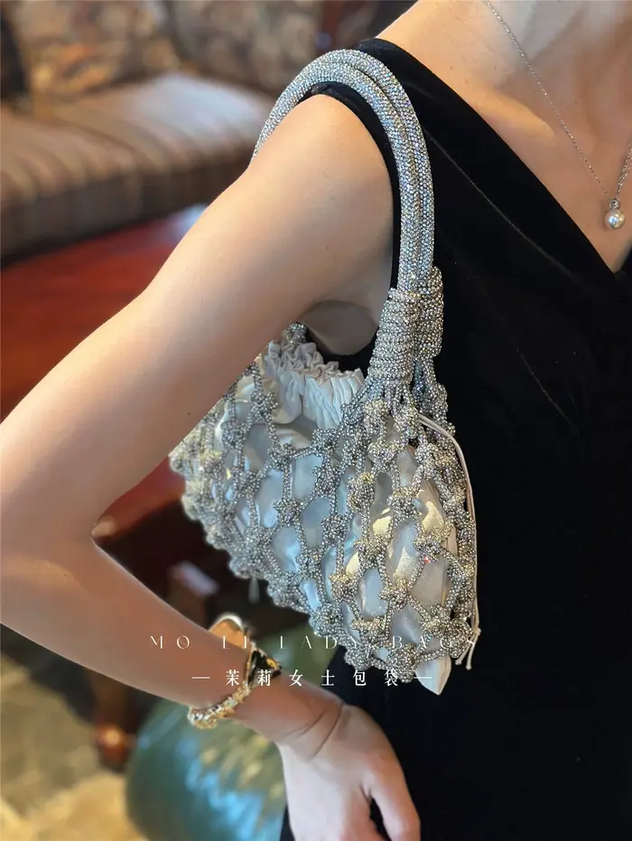 Sac carré en Satin de luxe de styliste