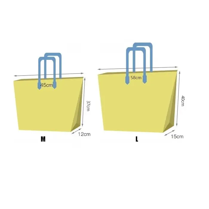 Sac de courses jaune réutilisable et imperméable