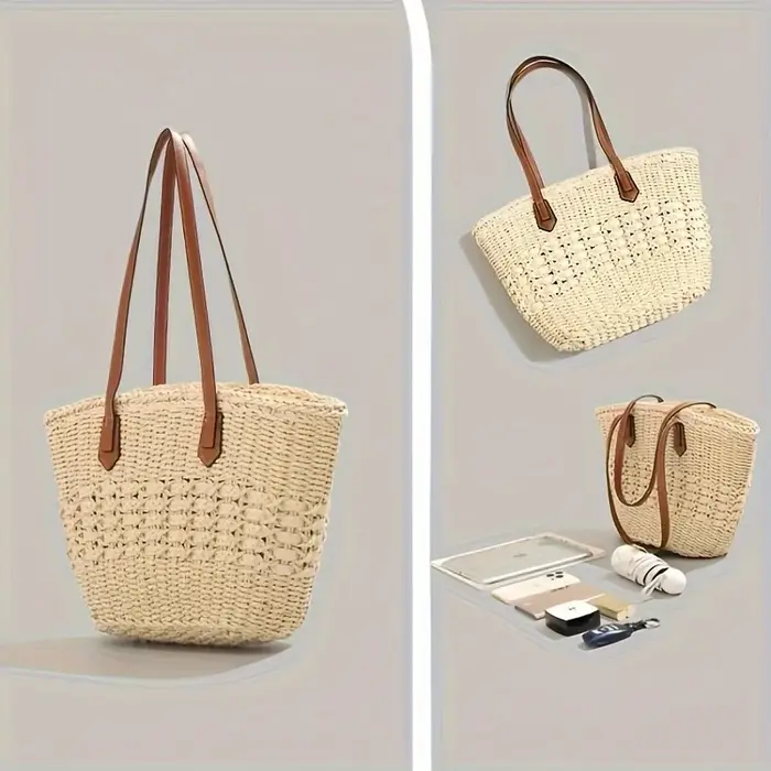 Nouveau bohême femmes sacs à bandoulière grande capacité été panier sac de paille