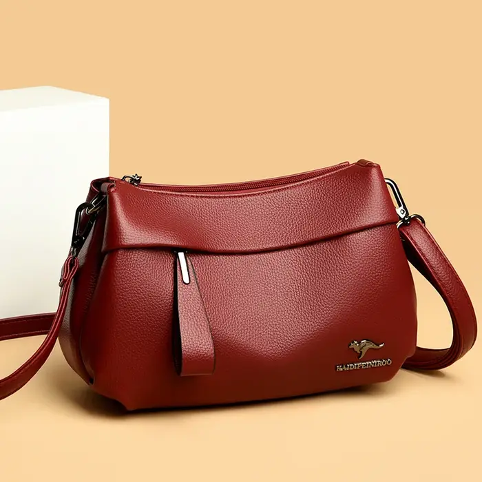 Boston-Petit sac à main en cuir vintage pour femme
