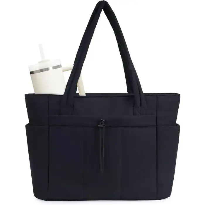 Sac à main en coton pour femme, idéal pour l'automne et l'hiver, grande capacité, léger et polyvalen