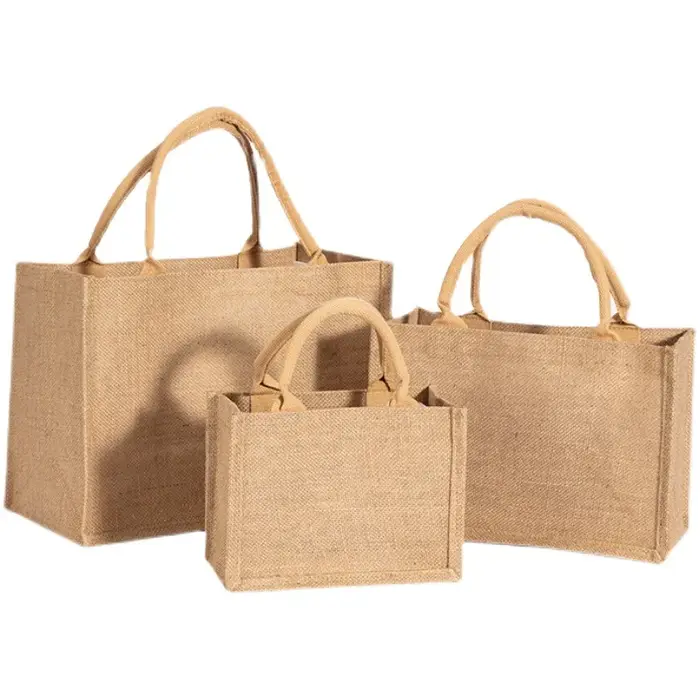 Sacs à main fourre-tout en lin vintage pour femmes
