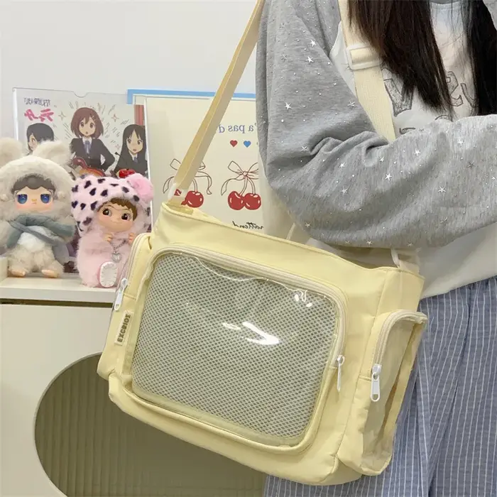 Sac bandoulière transparent tendance pour filles