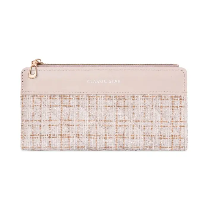 Porte-monnaie portable pour femme, portefeuille long, pochette à cartes imprimée, porte-monnaie mult