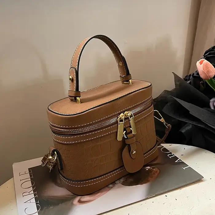 Sac à main polyvalent pour femme à motif pierre