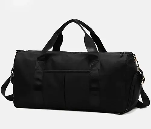 Sac de sport brodé personnalisé avec poches sèches et compartiment à chaussures