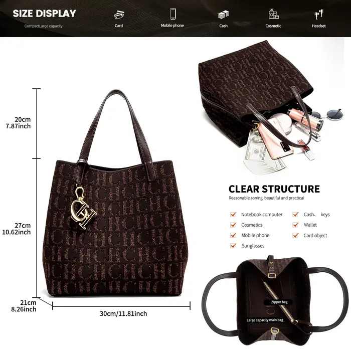 Sac fourre-tout pour femmes, sac de banlieue écologique de grande capacité, sac de Shopping pour mam