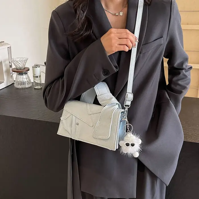 Sac à bandoulière en jean pour femme
