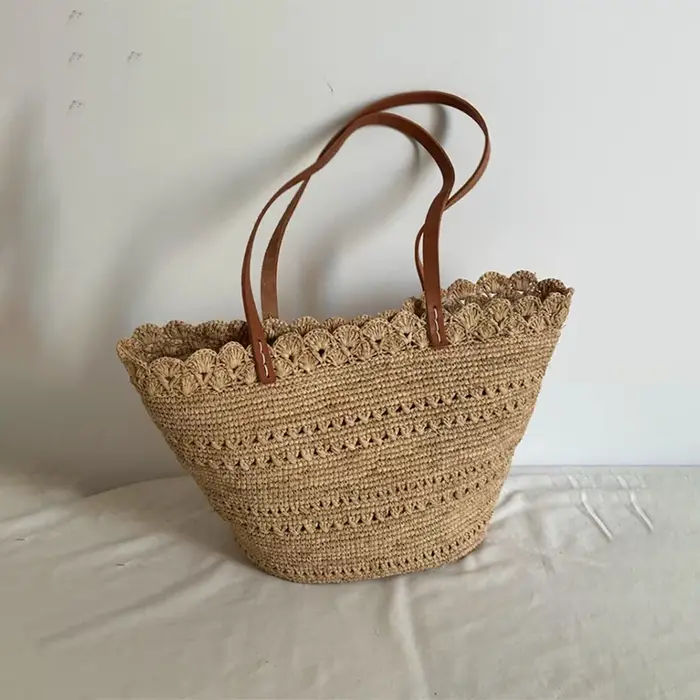 Sac fourre-tout élégant en dentelle française pour femme