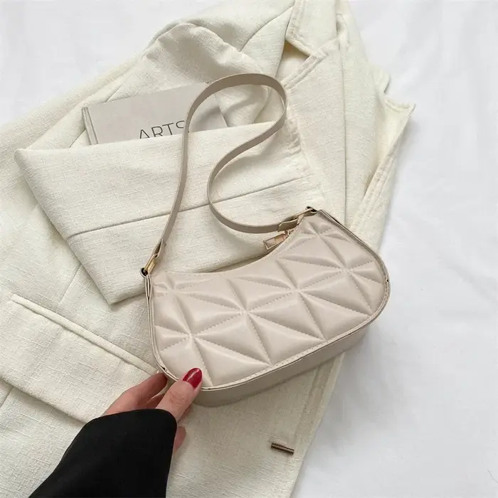 Sac à bandoulière en cuir PU noir