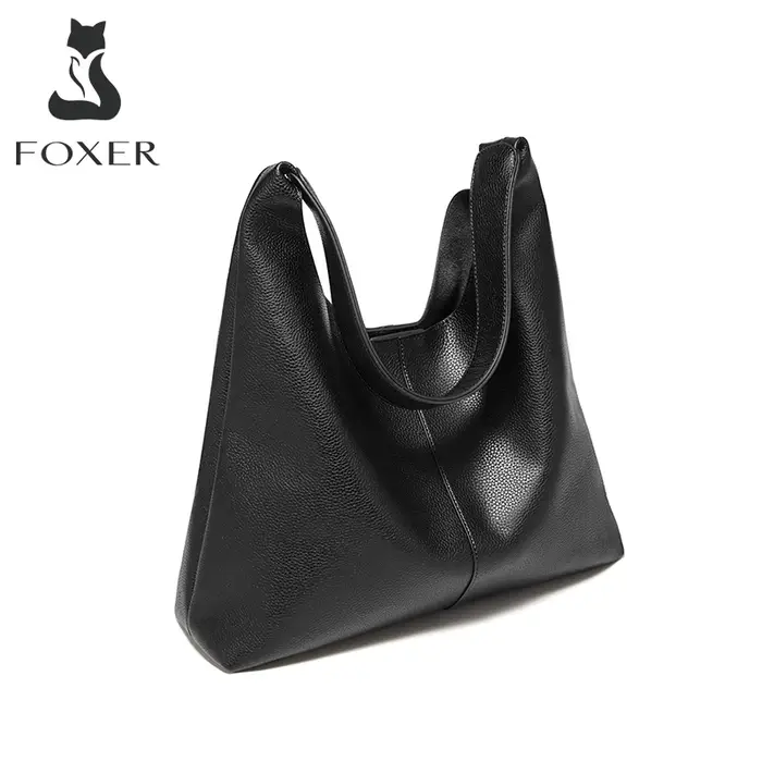 Sac fourre-tout d'épaule en cuir fendu pour femme FOXER