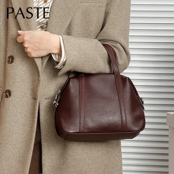 Sac à main en cuir de vachette naturel pour femme