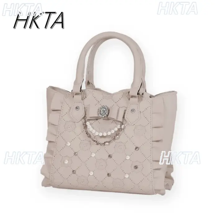 Doux filles japonais sac fourre-tout été nouveau mignon sac à main perle strass épaule sac