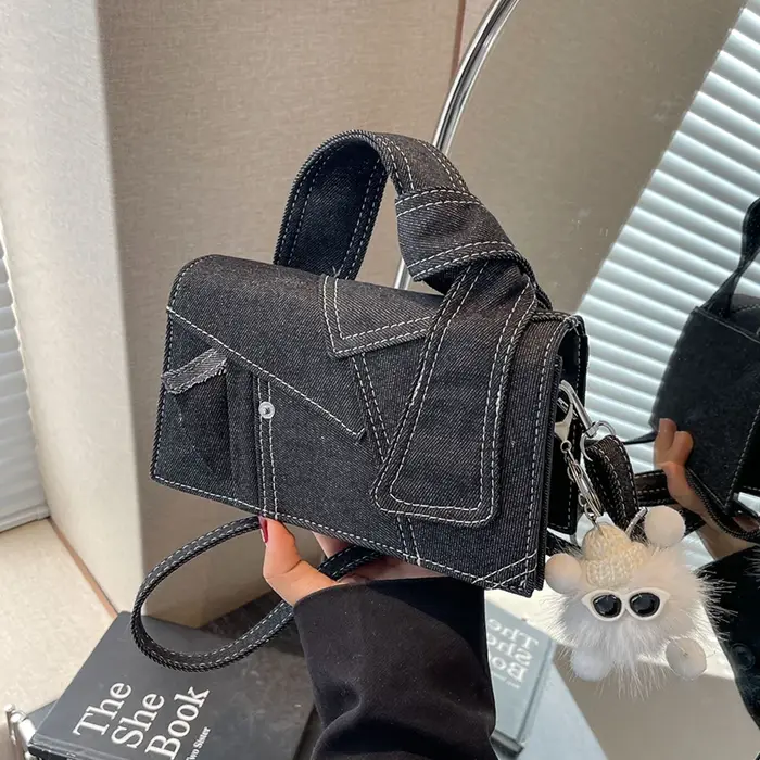 Sac à bandoulière en jean pour femme