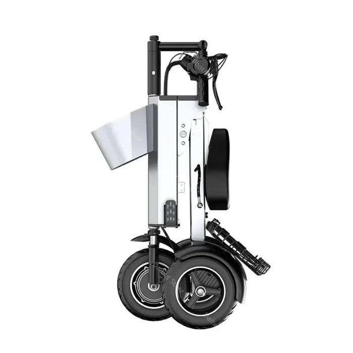 Mini tricycle électrique pour adulte, pliable, avec panier, 36V, 450W, 4 roues, léger, voyage, avec siège, pour femme