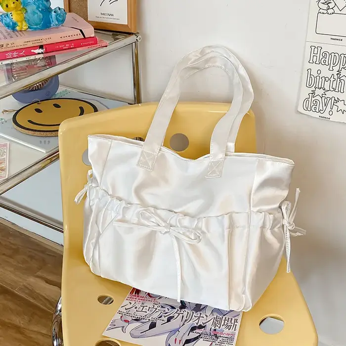 Lolita Kawaii JK Pearl Light Déformle Bowvétérans t Sac initié