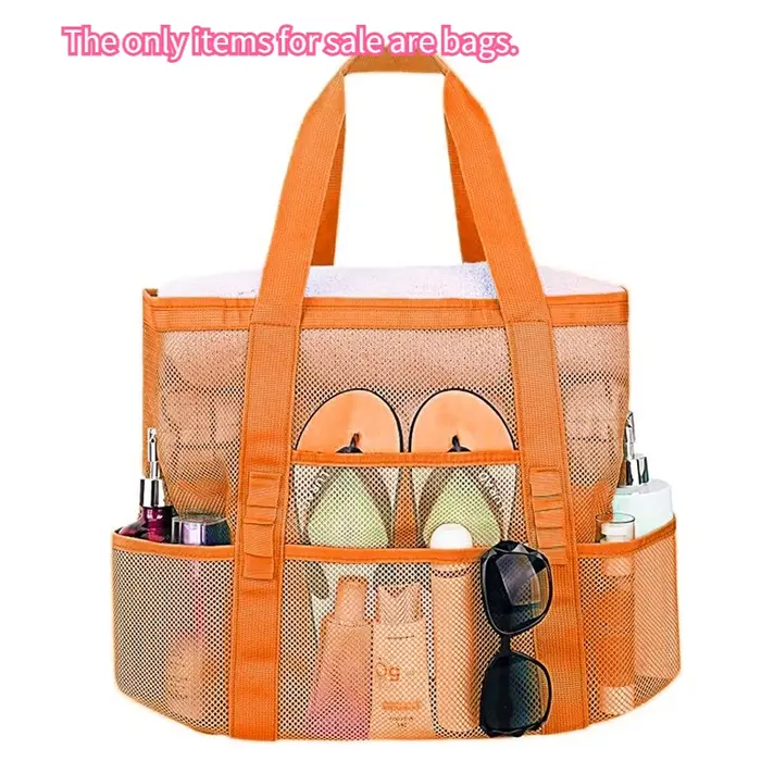 Grand sac de plage en filet grande capacité pour la natation, la douche, le fitness et les voyages, 