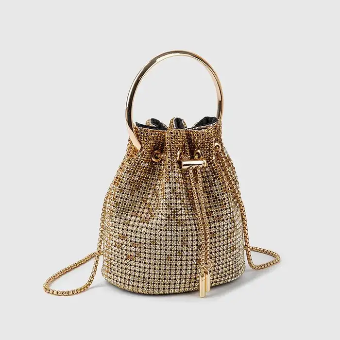 Sac Seau Diamant pour Femme – Sacs à Bandoulière Bling-Bling en Strass