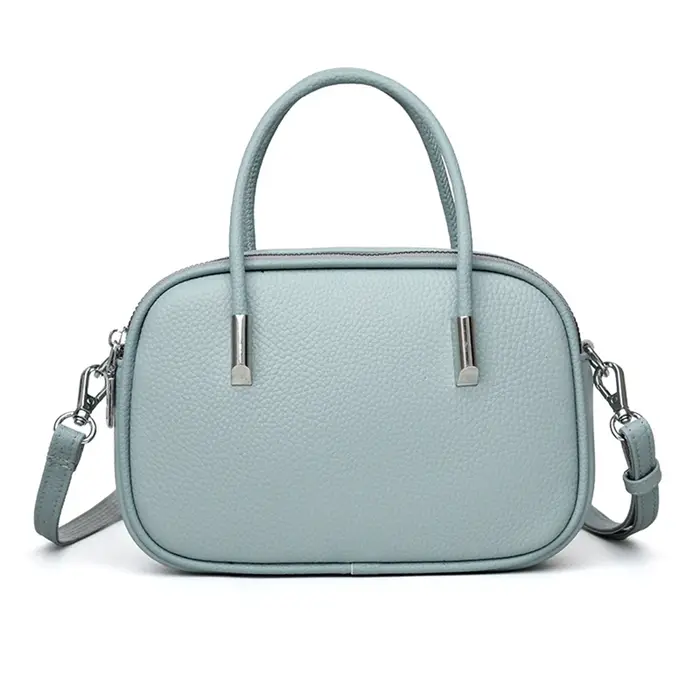 Sac bandoulière en cuir véritable pour femme