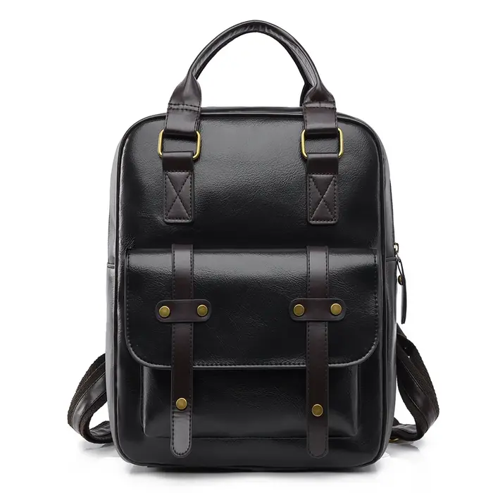 Sac à dos rétro en Pu pour femmes, sac à dos de banlieue de grande capacité, sac d'ordinateur iPad P