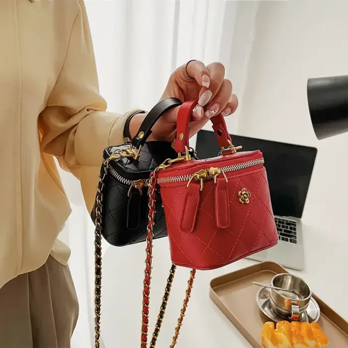 Petit sac seau à bandoulière pour femmes