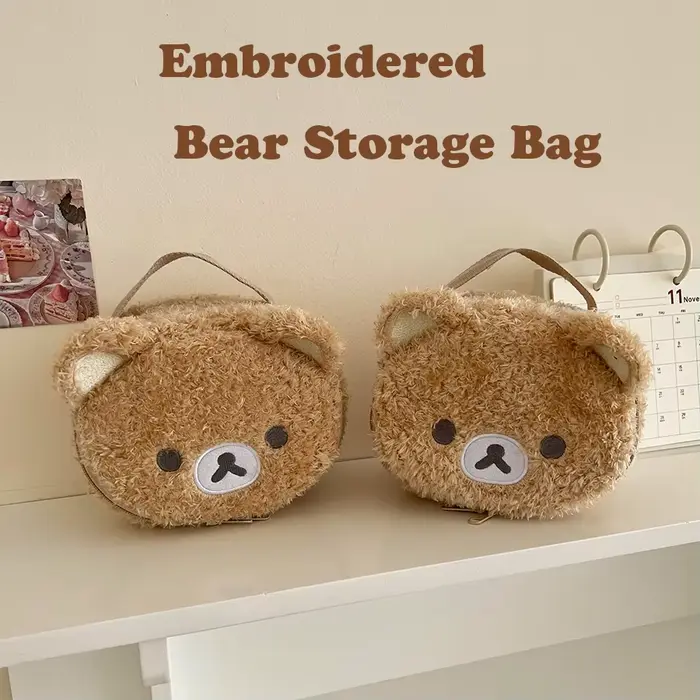 Étui de maquillage en peluche