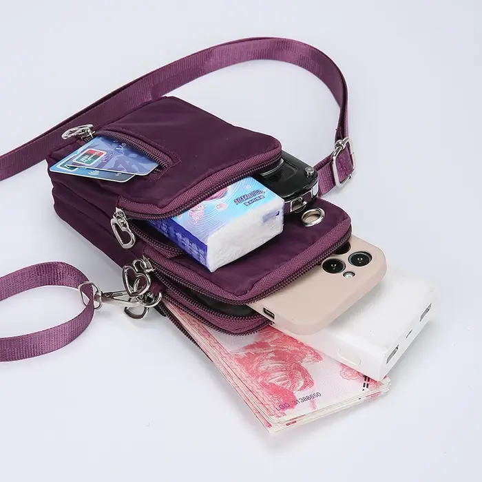 Sac à bandoulière compact pour femme – Peut contenir téléphone