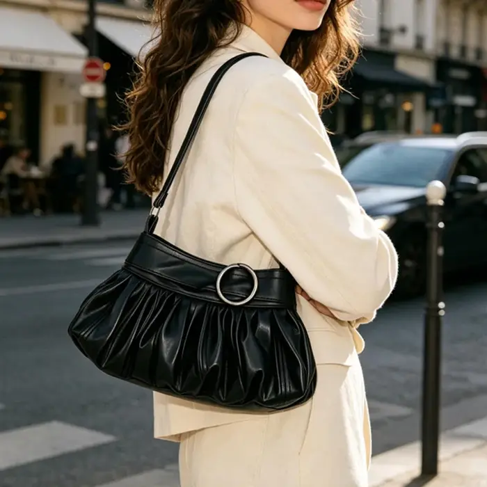 Sac à bandoulière coréen à pois