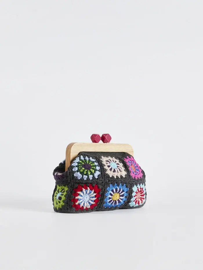 Pochette crochet granny pour femme