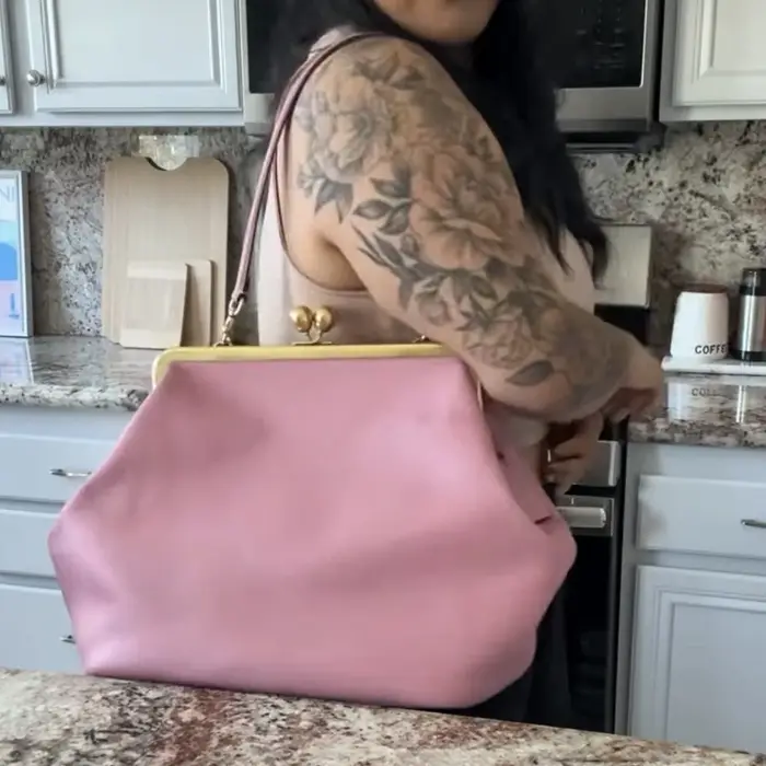 Collection Printemps Sacs à main grande capacité avec fermoir baiser pour femmes