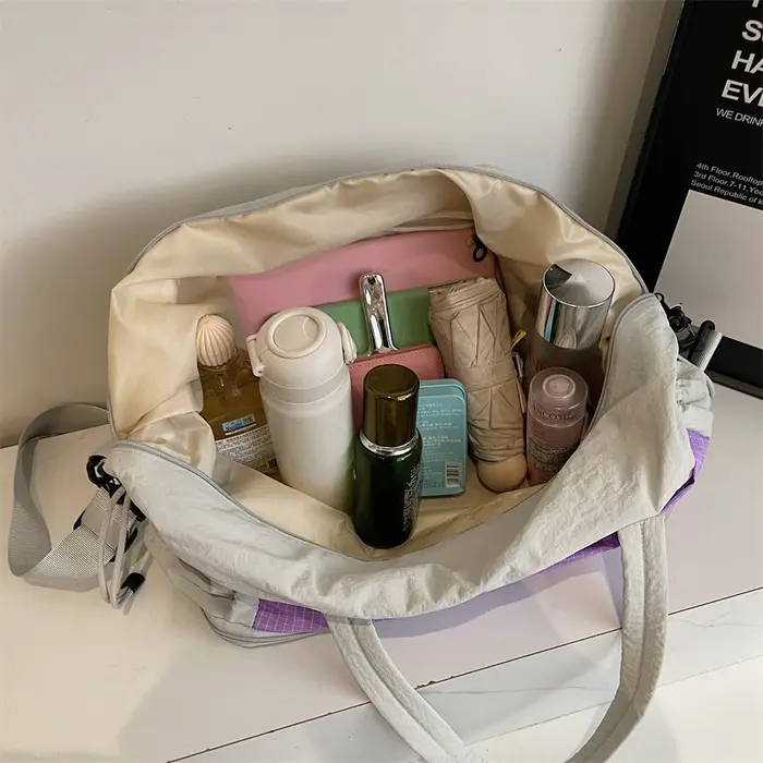 Sac fourre-tout en tissu grande capacité pour femme