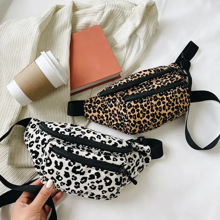 Sac banane en flanelle pour femmes
