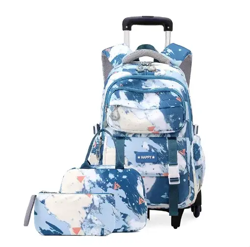 Sac à roulettes d'école pour adolescentes