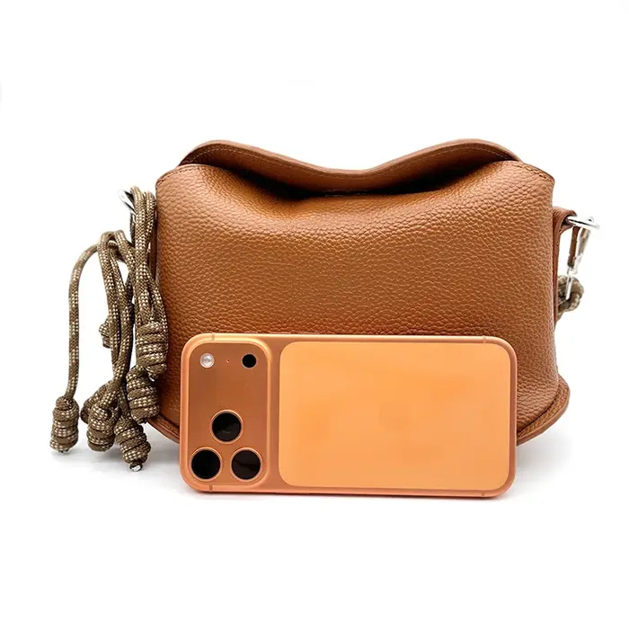 Sac à main vintage en cuir véritable pour femme