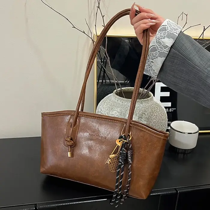 Sac à bandoulière en cuir PU pour femmes Y2K