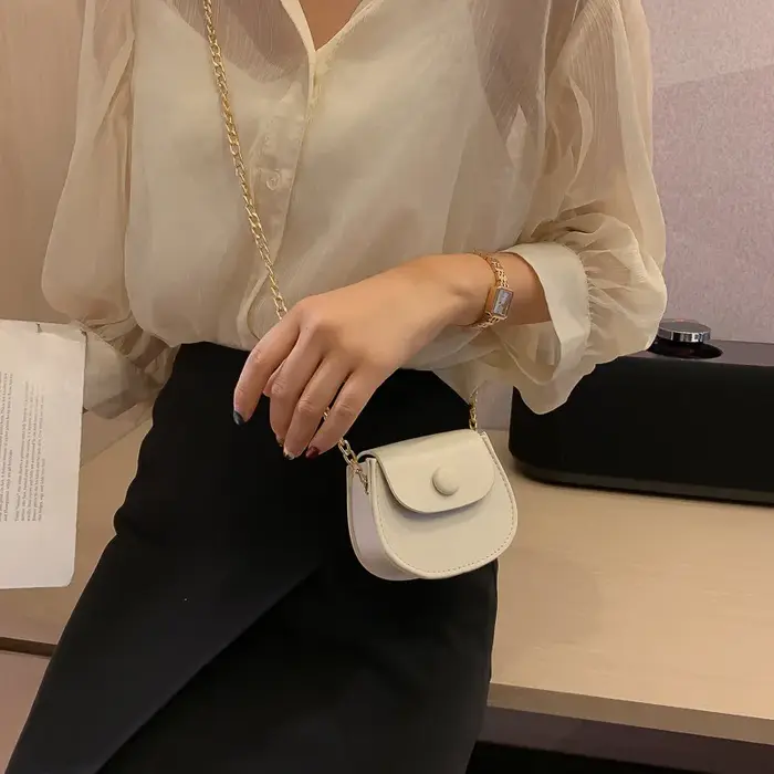 Mode chaînes sac à bandoulière femmes Mini sacs à main enfants porte-monnaie en cuir PU