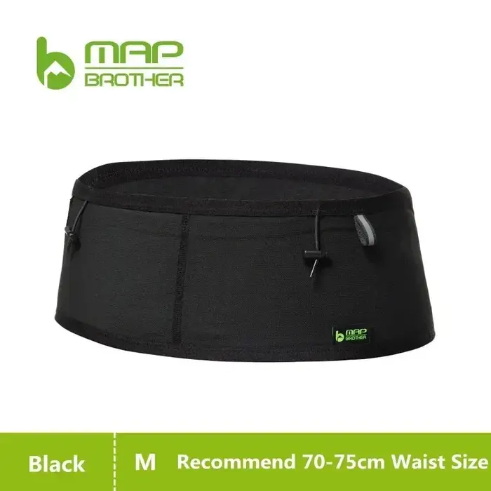 Sac banane MAP BROTHER avec bouteille d'eau 250 ml, ceinture de sport élastique tissée ultra-légère 